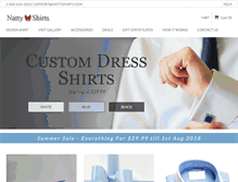 Tablet Screenshot of nattyshirts.com